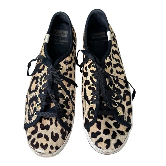 Keds X Kate Spade Leopard Print Sneakers Size 7 - Picture 4 of 9